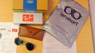 Ray-Ban RB3025 Aviator Sunglasses from Lenskart India - Unboxing, Review & Fake/Real Test(Checkout the Ray-Ban RB3025 L0205 Size:58 Golden Green Aviator Men's Sunglasses from Lenskart India - Unboxing, Review & Fake/Real/Original/Authentic ..., 2017-01-31T06:28:54.000Z)