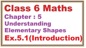 Ex.5.1, (Introduction) Chapter:5 Understanding Elementary Shapes | Ncert Maths Class 6 | Cbse