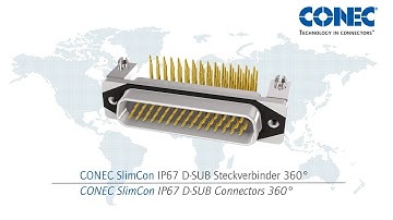 IP67 D-SUB CONEC SlimCon Steckverbinder High Density/IP67 D-SUB CONEC SlimCon connectors HD
