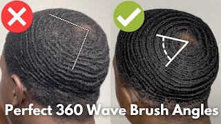 Perfect 360 Wave Brush Angles | How To Get 360 Waves