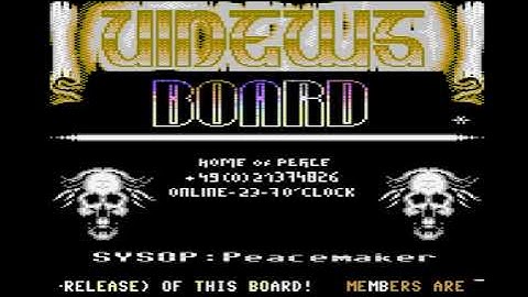 C64 One File Demo:  Home of Peace by Bastards, Wartec! 1993