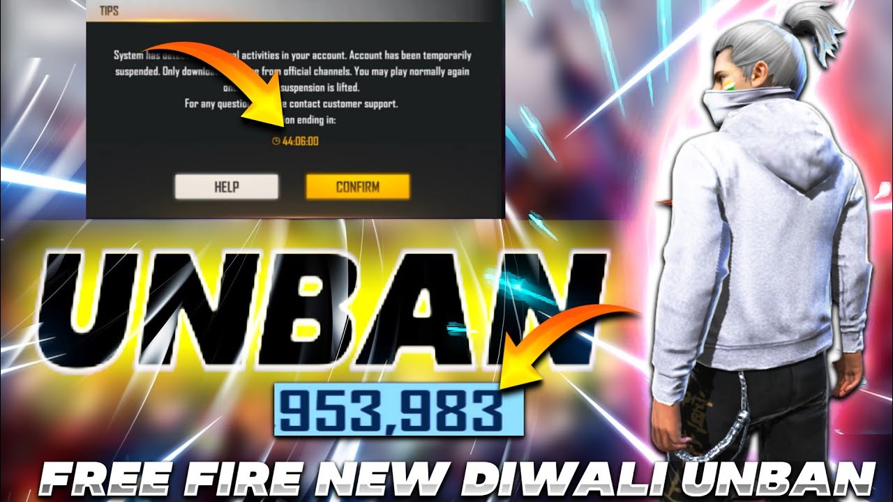 FREE FIRE DIWALI SPECIAL UNBAN UPDATE FREE FIRE ID UNBAN CONFIRMED FF