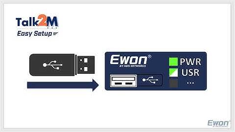 Ewon setup using USB key - Configure an Ethernet Connection