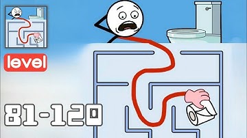 Maze Craze - Gameplay Walkthrough - All Levels 81-120 - Funny Stickman Brain Puzzle Game