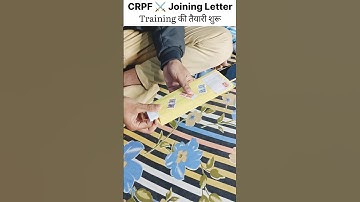 SSC GD JOINING LETTER CRPF #crpf #joiningletter #sscgd2024