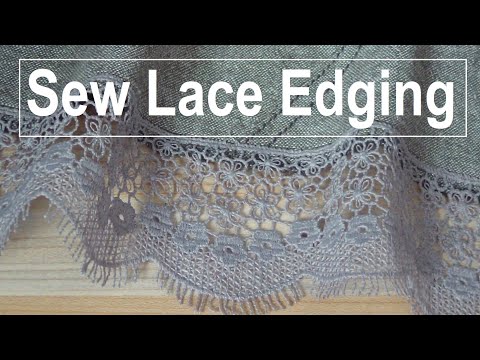 How to Sew Lace Edging onto Fabric