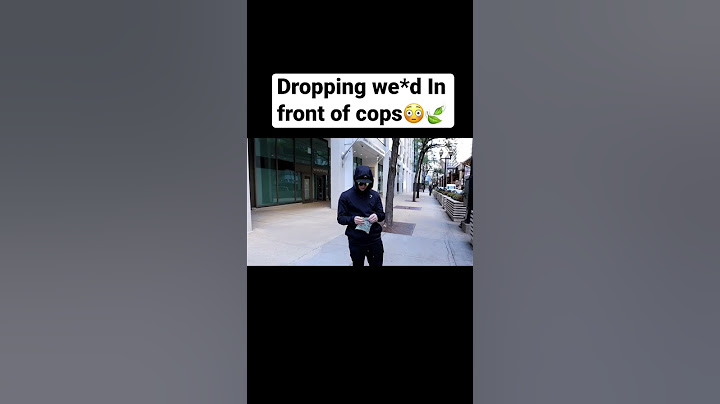 DROPPING FAKE WE*D IN FRONT OF COPS PRANK! ( Daawave) #shorts