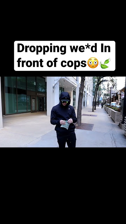 DROPPING FAKE WE*D IN FRONT OF COPS PRANK! ( Daawave) #shorts
