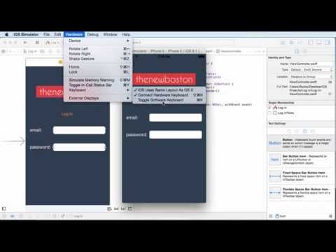 iOS Development with Swift Tutorial - 14 - Hide Keyboard and First Responder