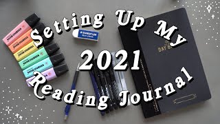 Setting Up My 2021 Reading Journal | Minimalistic & Functional