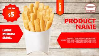 Digital Menu for Restaurants – PowerPoint Animated Template (Burger)