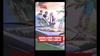 Kocaelide Bir Sürücü, Hızlı Gittiği Için Kendisini Uyaran Babayı Çocuklarının Gözü Önünde Darp Etti