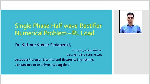 Single Phase Halfwave Rectifier - Numerical Problem 2