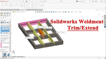 How to use weldment Trim/Extend feature in Solidworks