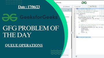 Queue Operations || Geeksforgeeks || GFG POTD