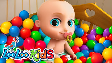 Johny Johny Yes Papa - Learn Colors with Colorful BALLS + Baby Shark Surprise Eggs - Kids Songs