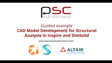 Guided example in Altair Inspire - CAD Model Development for Structural analysis