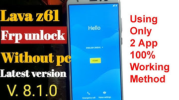 How to Bypass frp Lock on Lava Z61 Without PC 100% Working Proved