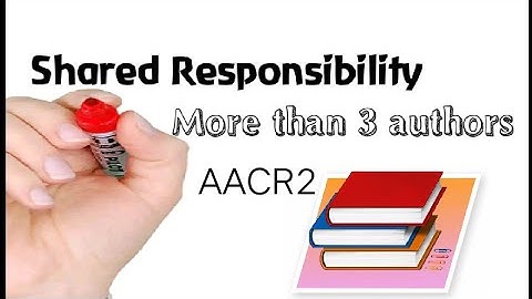 Catalogue AACR2: More than three authors (Shared Responsibility part-2)