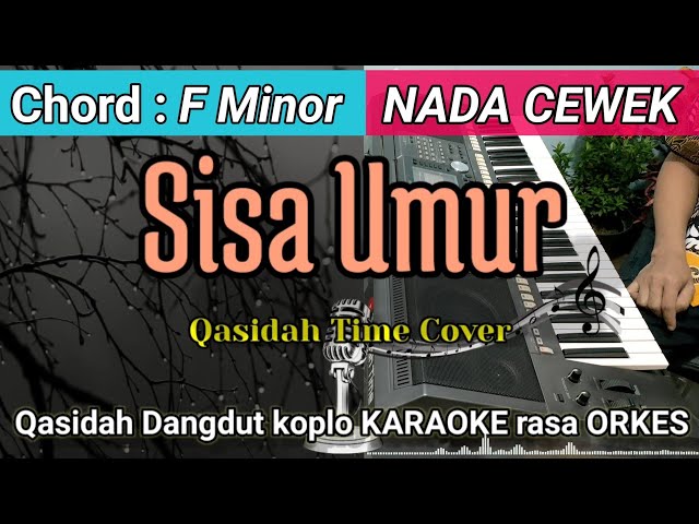 SISA UMUR - Mas'ud Sidik Karaoke Koplo | Video Lirik Nada Cewek class=