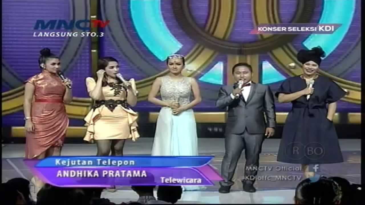 Andika Pratama Ngerjain Ussy Sulystiawati - Konser Seleksi KDI 2015 (29/3)