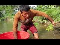 Find Wild Fishing Exciting : Use A Large Many Pump Sucks Water In Lake, Catch Many Fish Wild