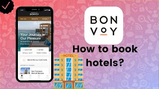 How to book hotels on Marriott Bonvoy?