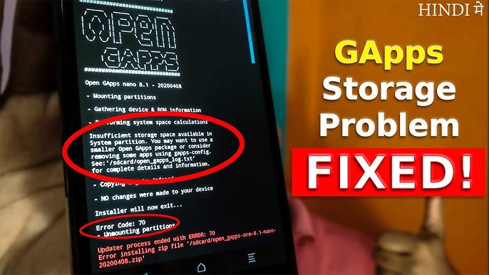 Gapps Error Code 70: Quick Fixes to Resolve the Issue Fast