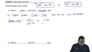 As we stated earlier a buffer is composed of weak acid and its
conjugate base, but there are actually three ways to create buffer.
watch more this top...