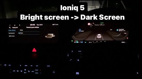Ioniq 5 - Bright / Dark Screen - How to switch #ioniq5 #hyundaiioniq5 #settings
