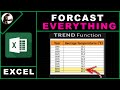 How to Use the TREND Function in Excel