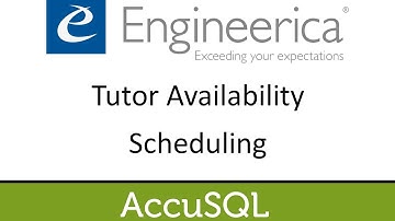 Tutor Availability Scheduling - Accu2017