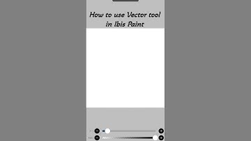 How to use Vector tool in Ibis Paint? #myvoice #ibis  #ibispaintx #tutorial