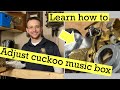 Cuckoo Clock Repair - How the Cuckoo Music Box works and how to adjust in detail