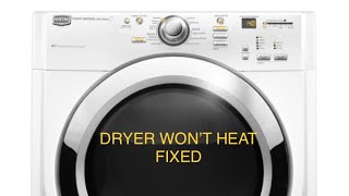 MAYTAG DRYER NOT HEATING—REPLACE THE THERMAL FUSE