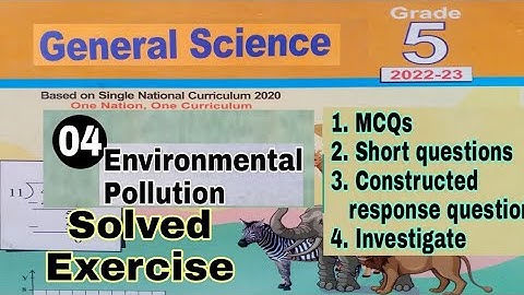 Class 5 Science Chapter 4 | Environmental pollution | question answers | science 5 | ilmi darasgah