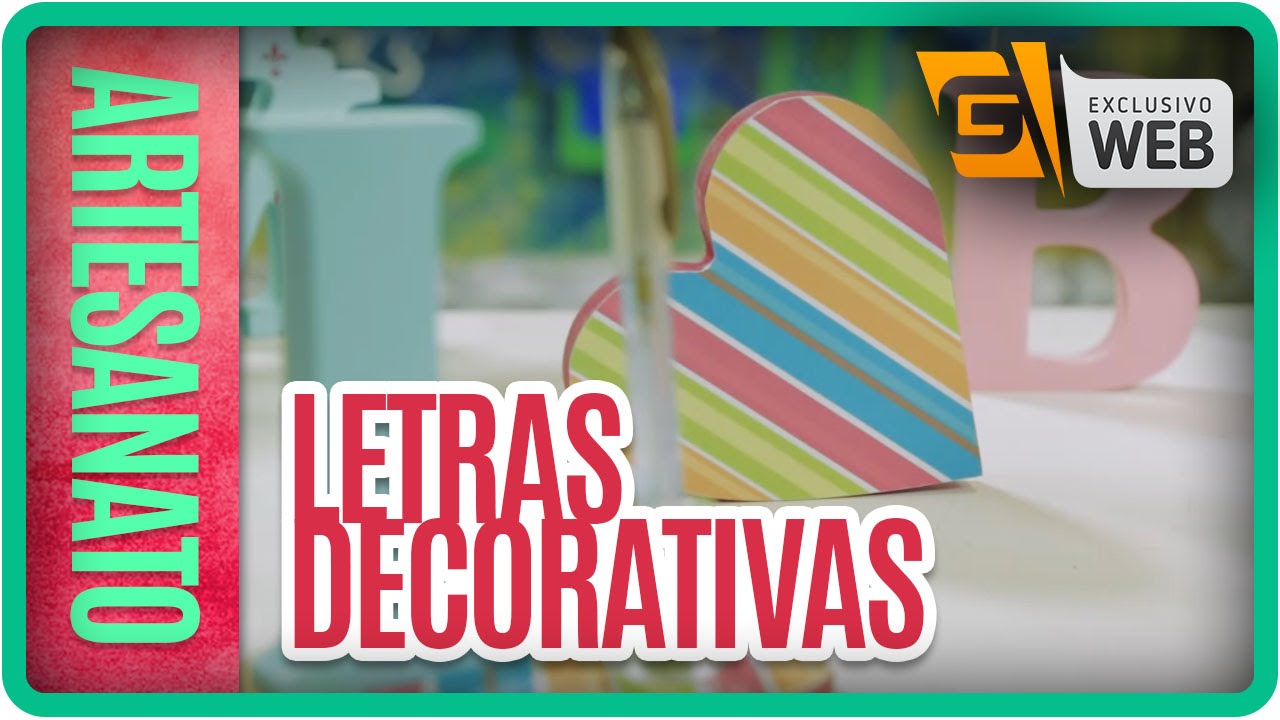 Artesanato na Web Letras Decorativas YouTube Aparador De Cerca Viva Leroy Merlin ~ Artesanato na Web Letras Decorativas YouTube