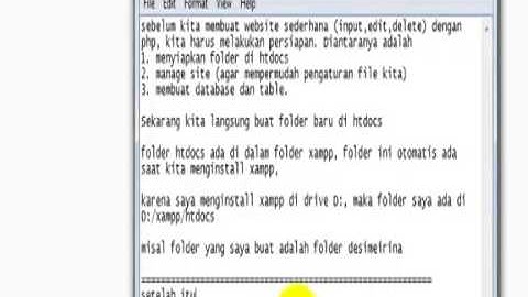 terbaru 2015 Tutorial Membuat Website Sederhana dengan PHP dan MySQL Part#1