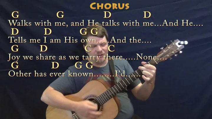 In the Garden (Hymn) Strum Guitar Cover Lesson in ...