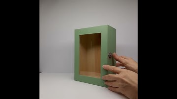 Deep Wooden Shadow Box Frame Display Case with Glass Door