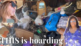 DECLUTTERING MY SISTERS HOARDER GARAGE! This was INSANE (Ep. 3)