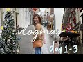 days in life in nyc: christmas shopping, working from home | vlogmas day 1-3