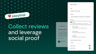 Easylove: Collect customer testimonials and create a wall of love