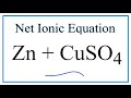 Net Ionic Equations and Spectator Ions