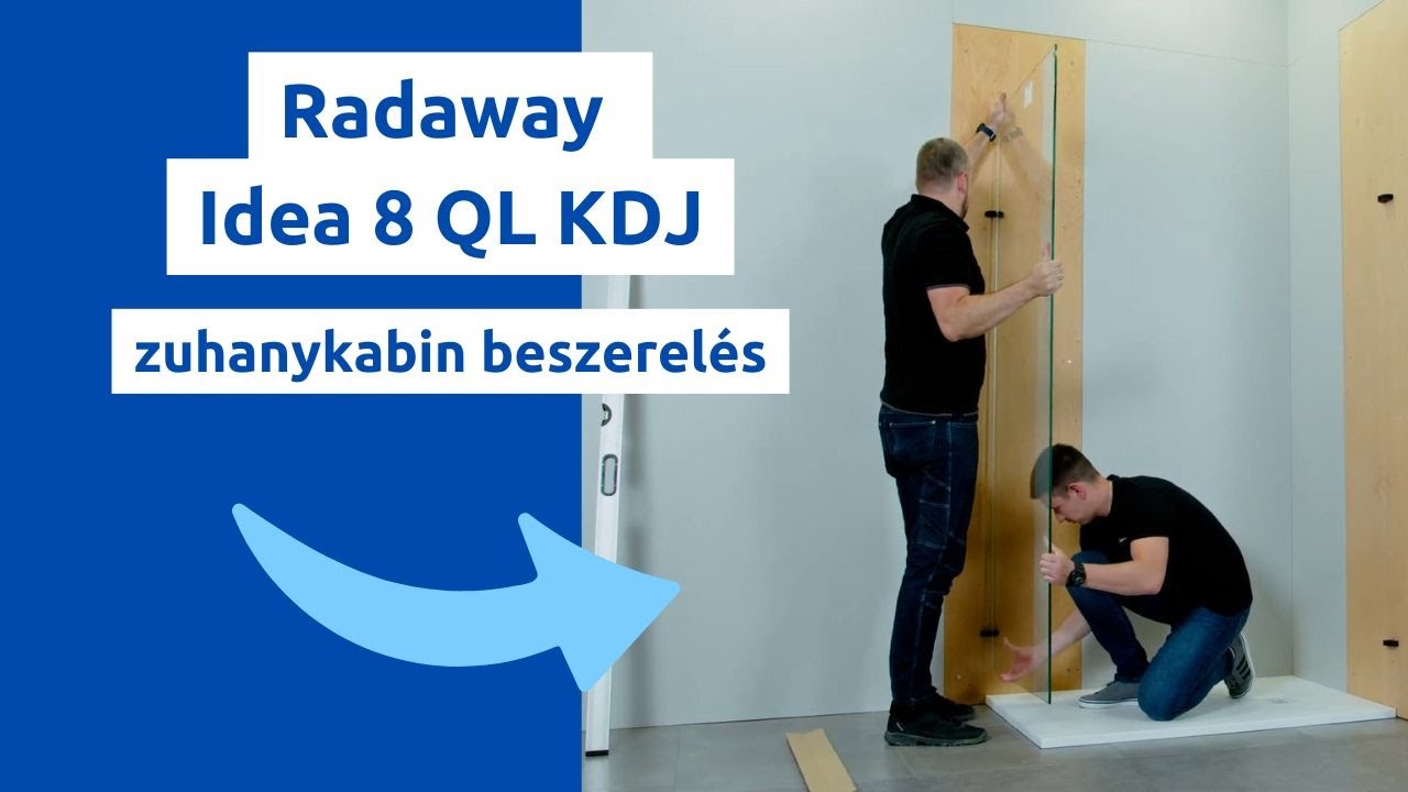 Radaway Idea 8 QL KDJ szögletes zuhanykabin beszerelés