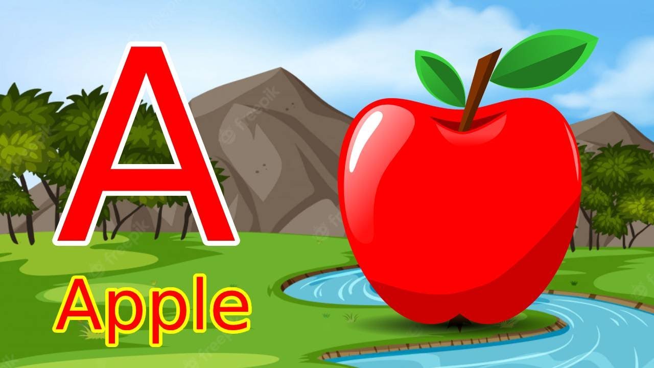 a for apple b for ball c for cat d for dog, alphabets, phonics song ...
