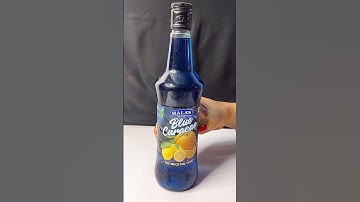 Blue curaçao Mocktail 🍷Asmr #shorts