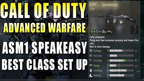 CoD Advanced Warfare: ASM1 Speakeasy BEST CLASS SET UP