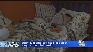 Kids who lose even little bit of sleep can hurt their health, study finds