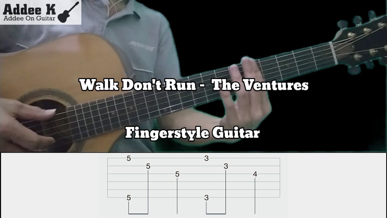Walk Don't Run - The Ventures Fingerstyle Guitar - YouTube